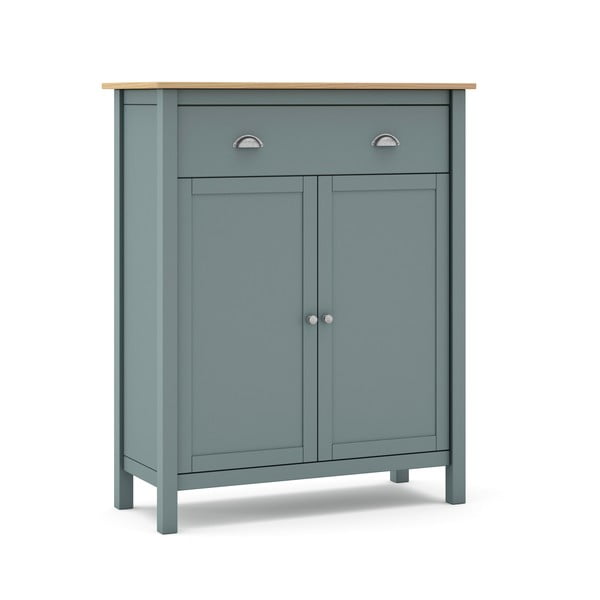 Hallikasroheline männipuidust kummut 90x110x40 cm Misti – Marckeric-image-3