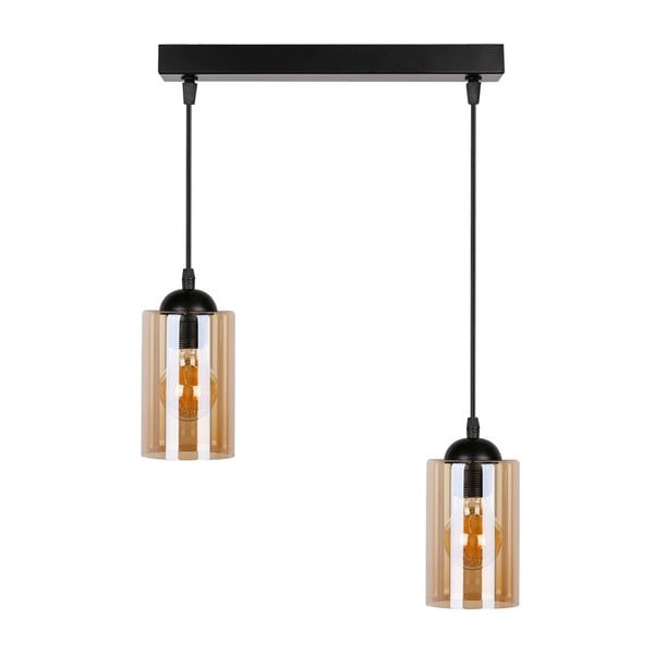 Must rippvalgusti klaasist lambivarjundiga 10x34 cm Bistro - Candellux Lighting-image-2