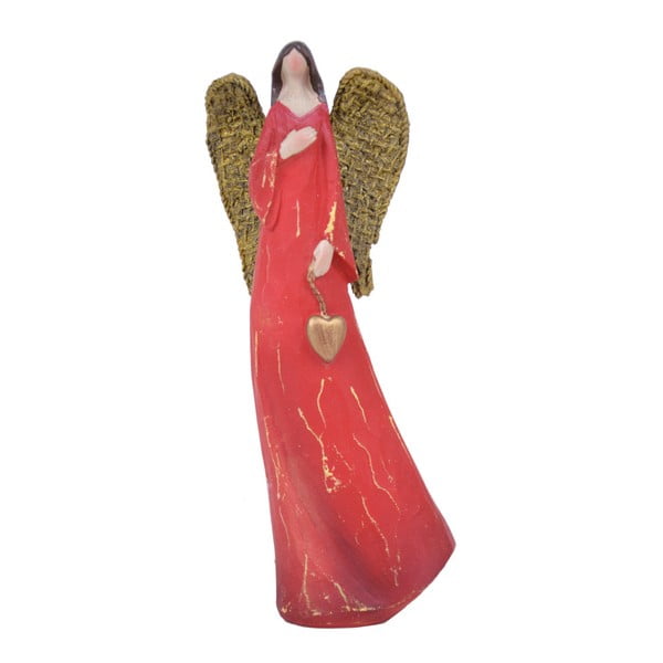 Dekorativní anděl v červených šatech Ego Dekor Jeanine