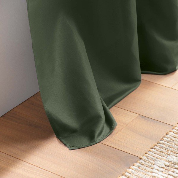 Khakivärvi mikrokiududest kardin 140x280 cm Absolu - douceur d'intérieur-image-4