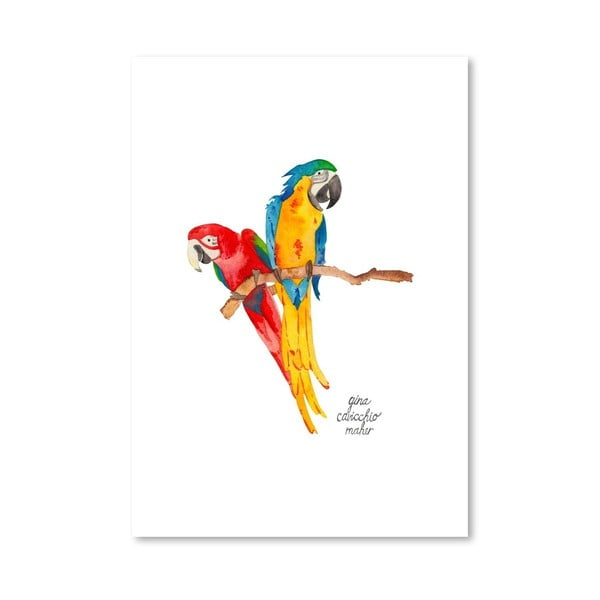 Autorský plakát Birds, 30x42 cm