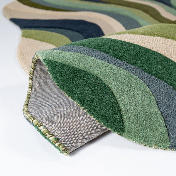 Roheline käsitsi kootud villane vaip 200x290 cm Envy Wool - Flair Rugs-image-3