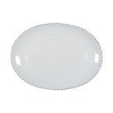Valge ovaalne keraamiline kandik, laius 30 cm Pearl - Costa Nova