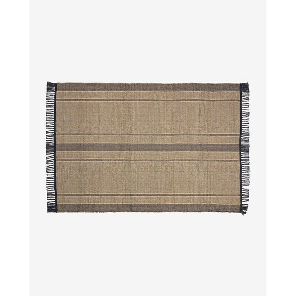 Must kahepoolne mererohust vaip 160x230 cm Brunilda - Kave Home-image-3