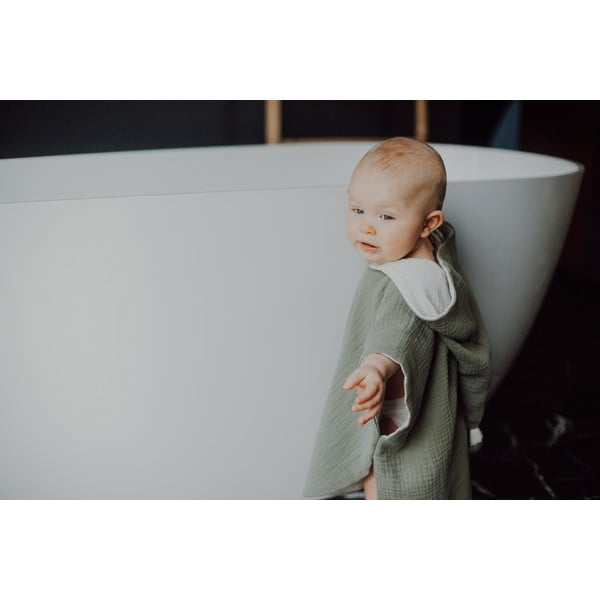 Khakivärvi musliinist beebipontšo 3-8 aastat Muslin – Malomi Kids-image-3