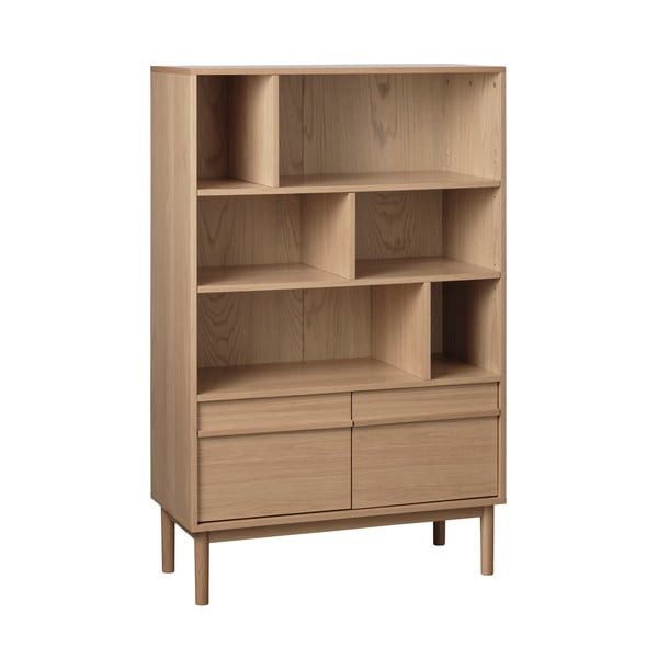 Tammedekooriga Raamaturiiul 140x90 cm Ponza - Unique Furniture-image-2