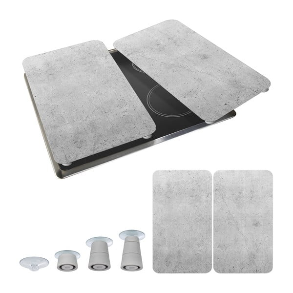 Klaasist pliidikatte komplekt 2 tk, hall Universal - Wenko-image-2