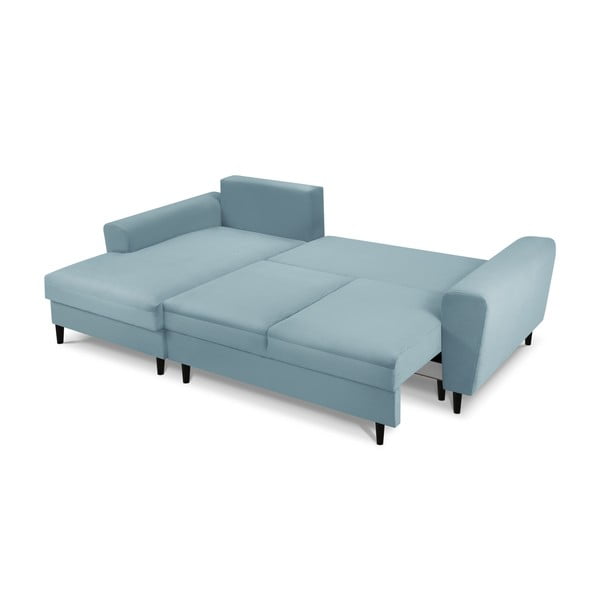 Helesinine velvetist panipaigaga nurgadiivanvoodi (vasak nurk) Kyoto - Cosmopolitan Design-image-2