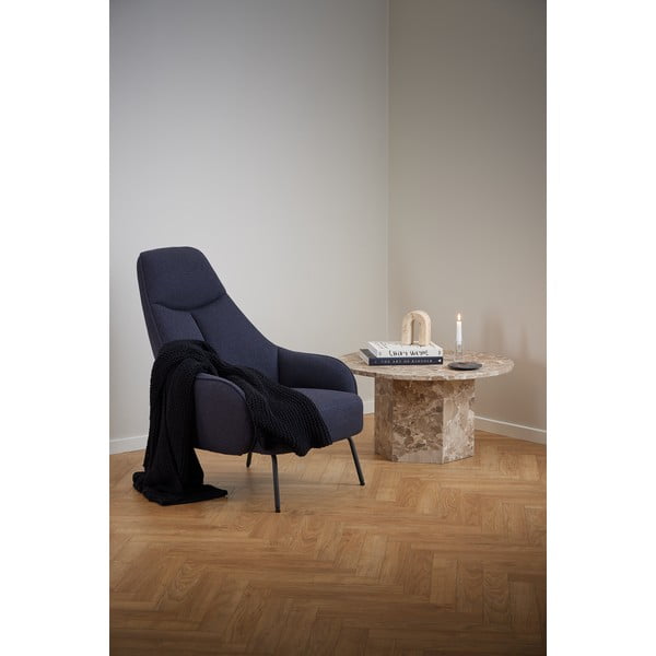 Helepruun marmoridekooriga ümmargune diivanilaud ø 80 cm Naxos - Actona-image-3