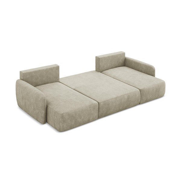 Beež panipaigaga šenillist nurgadiivanvoodi (U-kujuline) Lilo - Makamii-image-4