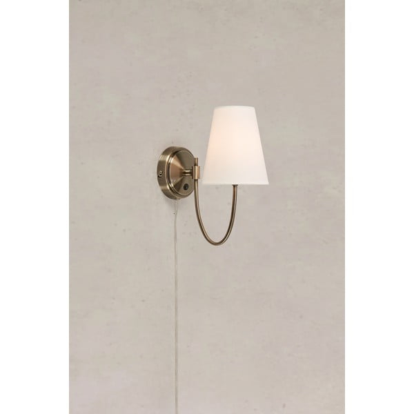 Valge/messingvärvi seinavalgusti pistikupesale Amar - Markslöjd-image-4