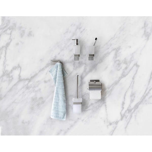 Roostevabast terasest isekandev WC-paberi hoidja, matt hõbedane Genova - Wenko-image-1