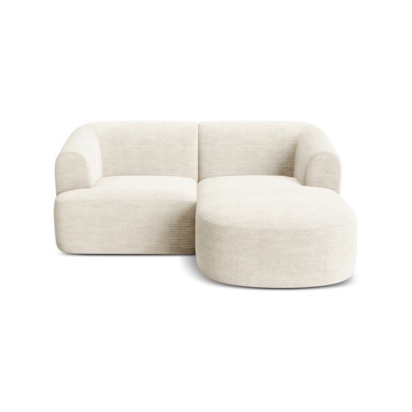 Beež kordvelvetist nurgadiivan (parem nurk/diivanvoodiga) Campi - Cosmopolitan Design-image-2