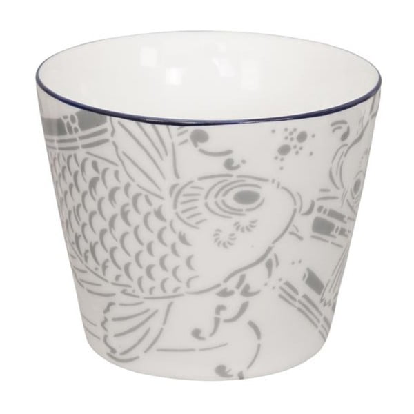 Šedo-bílý porcelánový hrnek Tokyo Design Studio Shiki, 180 ml