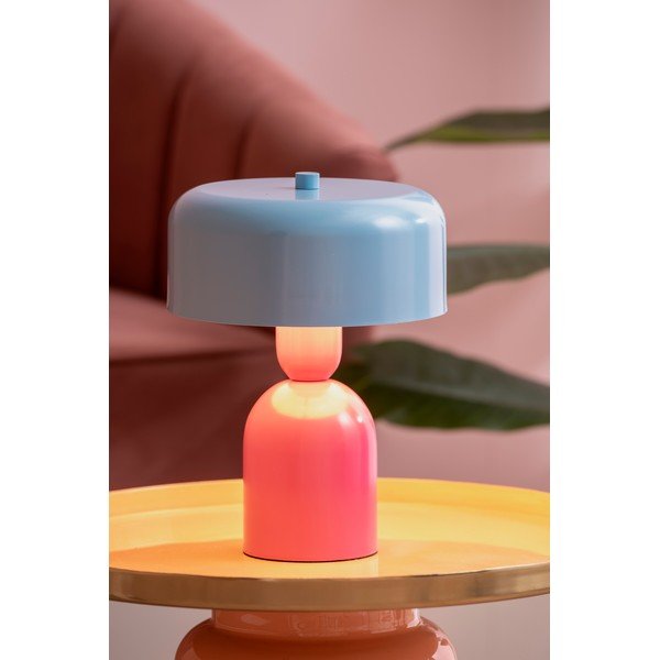 Sinine/roosa metallist laualamp (kõrgus 24 cm) Double Funky - Leitmotiv-image-1