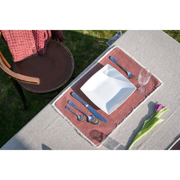 Beežikas-pruun puuvillane laudlina , 250 x 150 cm - Tiseco Home Studio-image-4