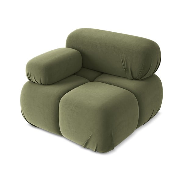 Heleroheline sametist diivanimoodul (vasakpoolne nurk) Lokua - Makamii-image-2