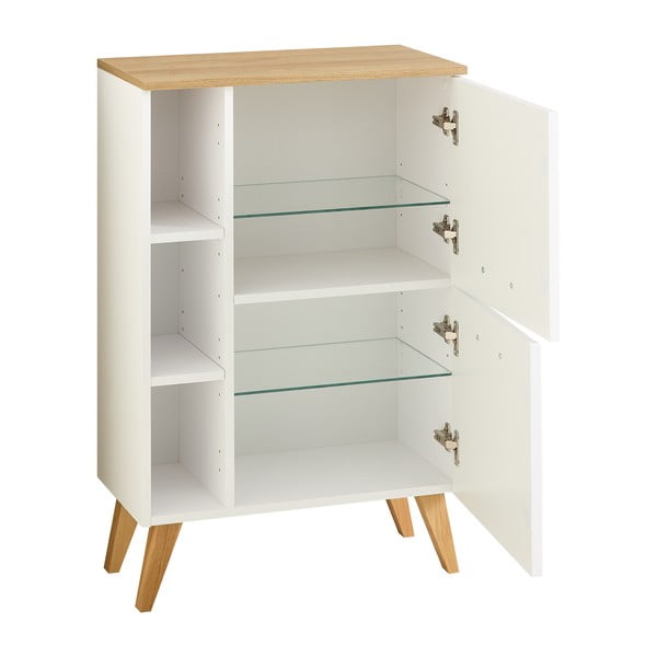 Valge seinale kinnitatav madal vannitoakapp 77x60 cm Quickset 383 - Pelipal-image-3