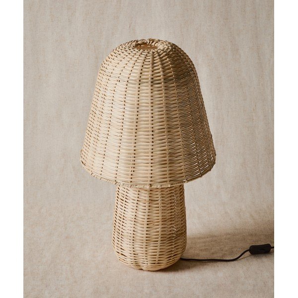 Rotangist laualamp naturaalses värvitoonis (kõrgus 65 cm) Neuda - Kave Home-image-1