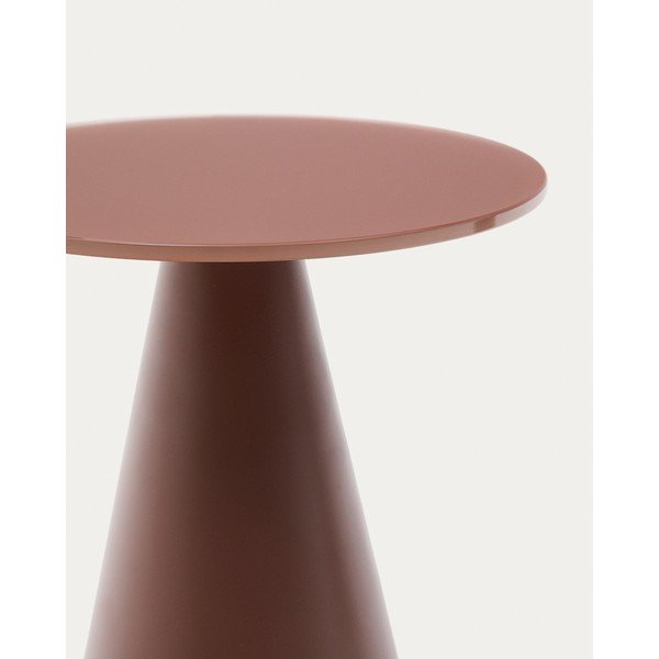 Ümmargune abilaud klaasist pealispinnaga ø 30 cm Wilshire - Kave Home-image-3