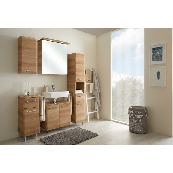 Seinale kinnitatav tammespoonist valamukapp ilma valamuta 53x60 cm Quickset 318 - Pelipal-image-1