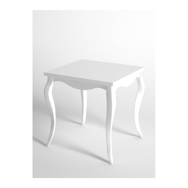 Bílý odkládací stolek Monte Perla
