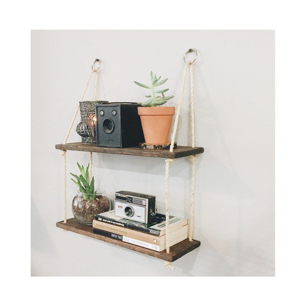 Dřevěná závěsná police Stringy-image-2