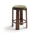 Roheline saarepuidust baaritool (istme kõrgus 75 cm) Granite - Kave Home