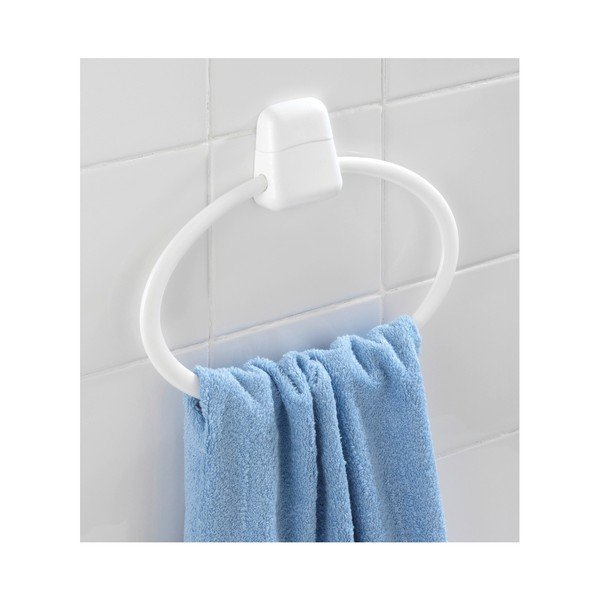 Valge seinale paigaldatav ümmargune rätikuhoidja Pure - Wenko-image-1