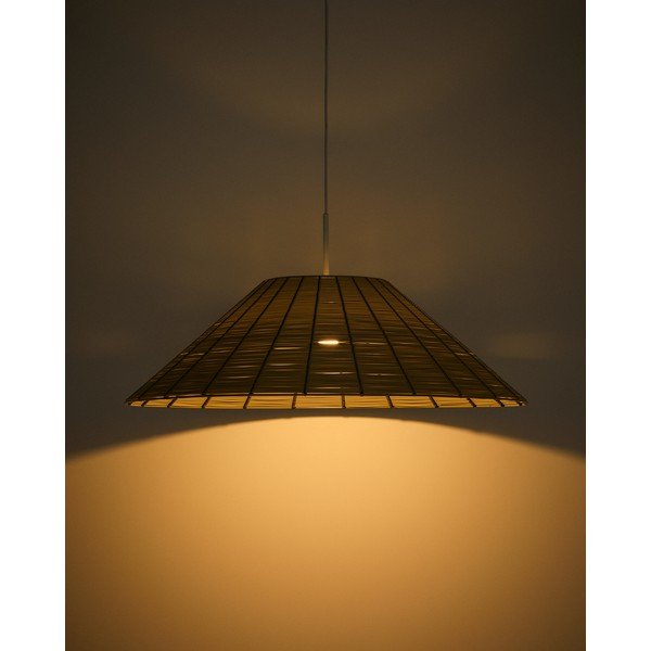 Beež kunstrotangist lambivarju ø 70 cm Saranella - Kave Home-image-3