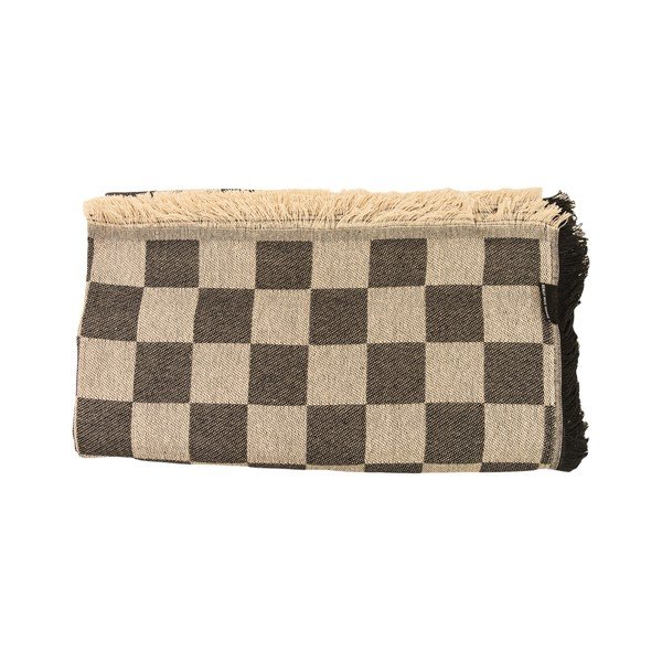 Pruun voodipesu kaheinimesevoodile 240x240 cm Black Checkerboard - Really Nice Things-image-1