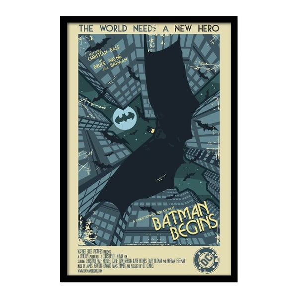 Plakát Batman Begins, 35x30 cm