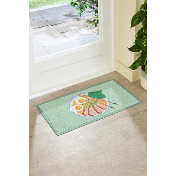 Matt taaskasutatud plastist 40x70 cm Ramen Bowl - Artsy Doormats-image-1