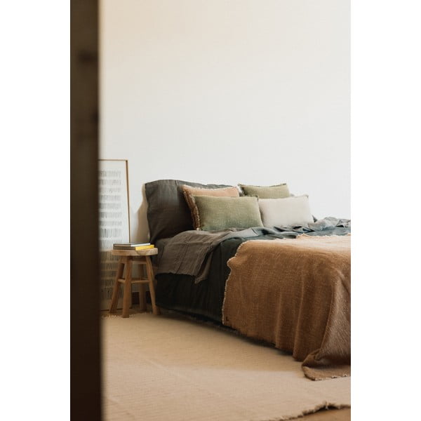 Ookerkollane puuvillane tekk 130x180 cm Handloom - Lorena Canals-image-3