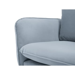 Helesinine sametne tugitool Vienna - Cosmopolitan Design