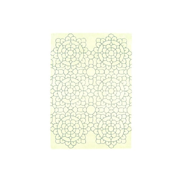 Vlněný koberec Matrix Crochet Cream, 160x230 cm