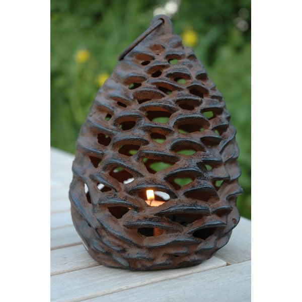 Metallist latern (kõrgus 18 cm) Pine Cone – Esschert Design-image-1