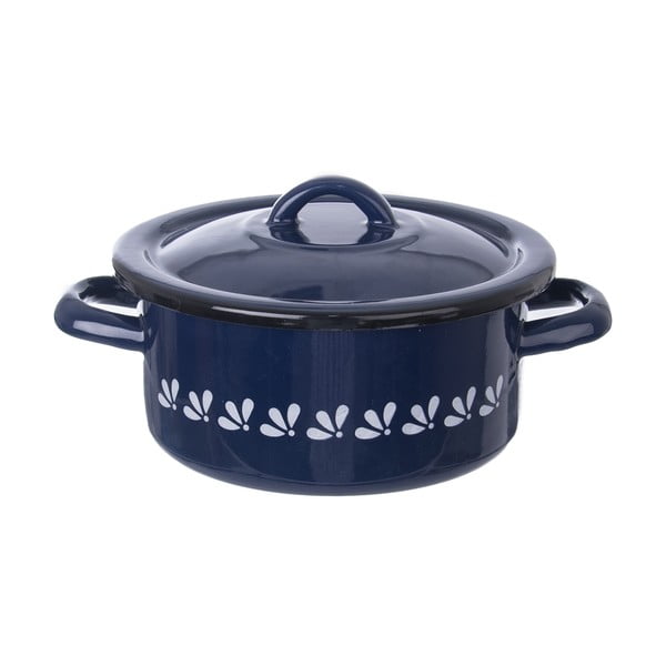 Sinine emailitud kaas , ⌀ 18 cm - Orion-image-2