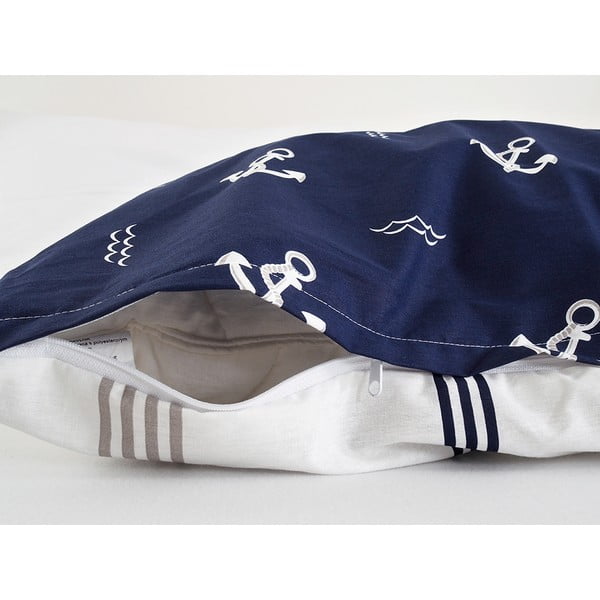 Tumesinine krepp voodipesu üheinimesevoodile 140x200 cm Exclusive - B.E.S.-image-4