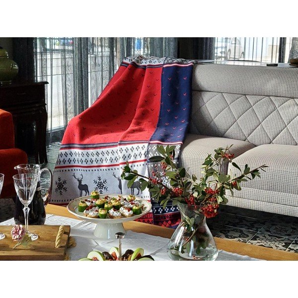 Jõuludeks puuvillane tekk 200x150 cm - Mila Home-image-1