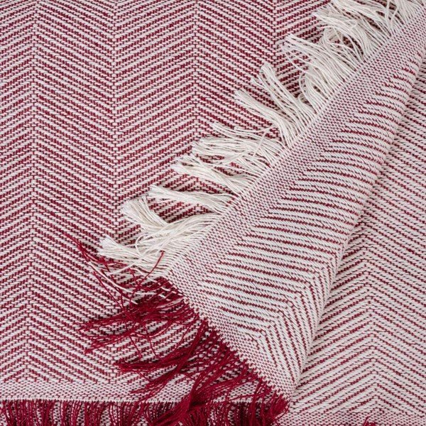 Punane-valge voodikate 260x280 cm - Ixia-image-1