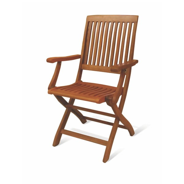 Sada 2 skládacích židlí z eukalyptového dřeva Crido Consulting Eucalypt