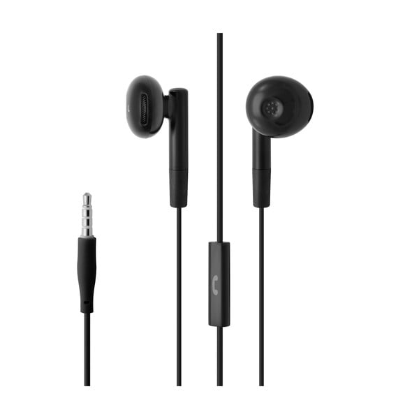 Černá pecková sluchátka s mikrofonem Fixed EGG2 a organizérem-image-3