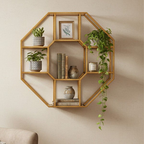 Astmeline metallriiul naturaalses värvitoonis 92 cm Zariah - Premier Housewares-image-2
