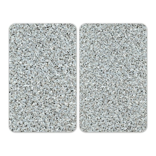 Klaasist pliidikatte komplekt 2 tk, 52 x 30 cm Granite - Wenko
