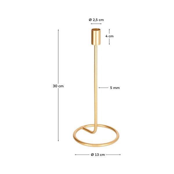 Metallist küünlajalg Babirye - Kave Home-image-4