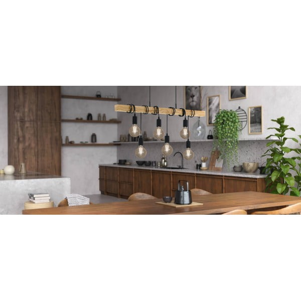 Must-puiduvärvi rippvalgusti TOWNSHEND - EGLO-image-2