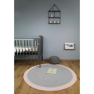 Käsitsi valmistatud laste vaip Rose, ∅ 120 cm Brenda - Nattiot