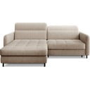 Beež žinüülkangast lahtikäiv/sahtliga nurgadiivan (vasak nurk/lamamisosaga) Gomsi – ELTAP