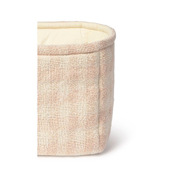 Heleroosa kangast laste mänguasjakorv 30x20x20 cm Swan Rose - Lorena Canals-image-4